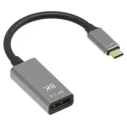 8K Type C to DP Adapter USB 3.1 Thunderbolt 3 Male to DisplayPort 1.4 F HD Cable