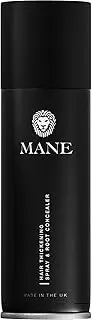 Mane Hair Thickening Spray - 200 ml - Dark Brown for thicker, fuller hair and to conceal roots and bald patches