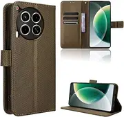 Compatible with Tecno Camon 30 5G CL7 / Camon 30 4G CL6 CL6k Cover,Magnetic Closure Flip Stand Card Slots Wallet Case Brown