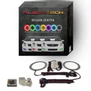 RGB Angel Eye LED Halo kit with IR Remote for 2007-2011 Nissan Sentra Fog Lights (for: Nissan)