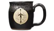 Nintendo Store NY Legend of Zelda Tears of Kingdom Souvenir Mug Glass Link Crest