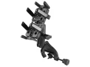RAM Yoke Clamp Mount w/ Universal Finger-Grip Cradle for Cell Phones, GPS & More