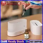 LF# Portable Mute Flame Light Humidifier Aroma Diffuser for Home Office (White)