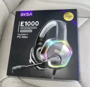 Eksa E1000 USB Gaming Headset PS4 ￼Mac PC NEW !