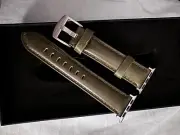 Genuine Leather Strap Apple Watch 38mm 40mm & 41mm Bullstrap Maverick Green