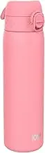 Ion8 Leak Proof Vacuum Insulated Slim Drinking Bottle, Rose Petal, 500 ml
