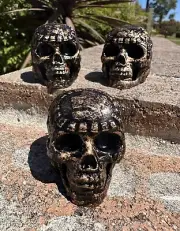 Halloween Prank Gold Aztec Skull Death Whistle Loud Screaming Howl War 3d print