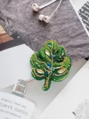 DIY Jewelry making kit Pin Brooch Monstera leaf Handmade Brooches