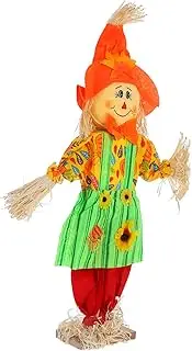 KONTONTY Metal Scarecrow Ornaments Fall Decorations for Home Outdoor Yard Decor Scarecrow for Porch