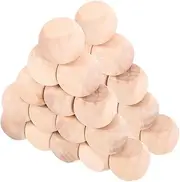 WEKAMOS 60pcs Blank Wooden Dice 20mm Unfinished Square Blocks for DIY Craft Projects Tabletop Games Party Supplies Graffiti Wood Cubes