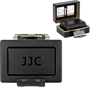 JJC 2 in 1 Multi-function Battery Memory Card Storage case for 2 x SD Card & Sony NP-FZ100 Battery on Sony A9 A7III A7RIV A7RIII Cameras