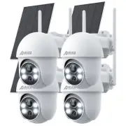 ANRAN Wireless Security Camera 360°PTZ WiFi IP Solar Powered Energy CCTV Outdoor