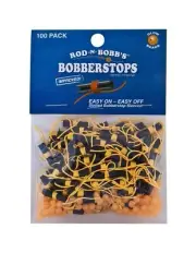 Rod-N-Bobb's Bobberstops & Glow Beads - Orange - 40 Pack