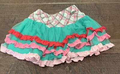 Matilda Jane Girl On The Go Skirt Wonderment Bow Tiered Tulle Ruffle Girl Size 8