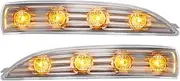 X AUTOHAUX 1 Pair Car LED Front Left Right Side Mirror Turn Signal Light 87614-2S200 87624-2S200 for Hyundai Tucson 2010-2013 for Hyundai Ix35 2010 2011-2014