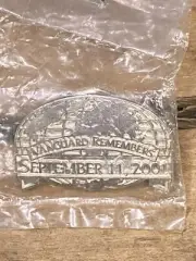 Vanguard Remembers SEPTEMBER 11, 2001 Pinback Vintage Pin World Globe Logo