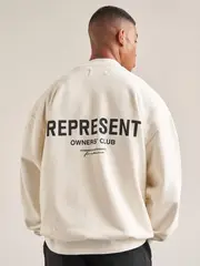 [REPRESENT] Sweater XL FLAT WHITE