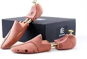 [Esvioniq] Cedar Shoe Tree with Twin Tubes Shoe Trees Sizes 3-14 Red Cedar Wooden Shoe Trees For Men And Women