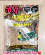 TIA LENCHA MACHACADO CARNE SECA SHREDDED BEEF JERKY 50gr MONTERREY NL