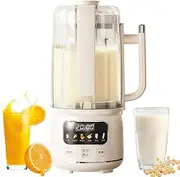 Automatic Soy Milk Maker Machine, 1.5l Nut Milk Maker with Keep Warm, Self-Cleaning, Noise Reduction, 12 Blades, Wall Breaking Machine for Soybeans, Porridges, Juice, Corn Juice