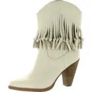 Zodiac Womens Donna Fringe Leather Cowboy, Western Boots Shoes BHFO 5316