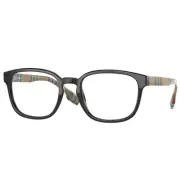 Burberry EDISON BE 2344 3952 Black Plastic Square Eyeglasses 53mm