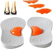 [Generic] O/X Leg Orthopedic Insoles,Supination & Over Pronation Corrective Shoe Inserts for O/X Type Legs,Flat Feet,Foot Alignment,Knock Knee Pain,Over Pronation (Grey, 38)