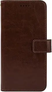 [LCEHTOGYE] Cover for Nokia XR21, PU Bracket Shell Back Case Bumper Protective Case for Nokia XR21-YSFXK - Brown