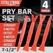 4 Piece Pry Bar Set - Plastic Trim Automotive Moulding Removal Tool