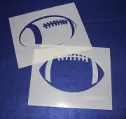 2 Pc Set -Mylar 14 Mil Large Football Stencils Painting/Crafts/Stencil/Template