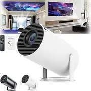 Pocketbeams Smart 180° Projector, Pocketbeams Projector, Nexvision Projector 4k Home Cinema, Pocketbeams Smart 180, Nostalgic Projector, Small Projector for Household (White,1PC)