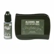 Gun Metal Grey Pearlescent Alcohol Ink Pad with 12ml Reinker - Couture Creations