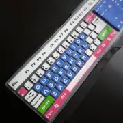 Pc Keyboard Cover Skin Silicone Desktop Keyboard Skin 17.3"x5.3" Multicolor 1Pcs