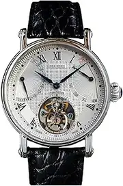 [Sugess] SE8004SK Seakors Tourbillon Seagull ST8004 Movement Sapphire Crystal Men's Mechanical Watch 1963, Silver, 40mm, strap