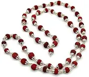 [Generic] Pure Silver Rudraksha Mala