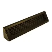 Tuscan, 24 In., Oil Rubbed Bronze/Powder Coat, Steel Baseboard Vent with Damper