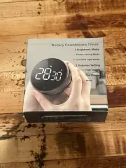 Large LCD Rotary Cooking Timer Count-Down Up Clock Loud Alarm Magnetic