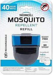 Thermacell Mosquito Repeller Refills, 40-Hour Protection, 28m² Area of Coverage, Scent-Free, Compatible with Radius and Rechargeable Repellers, 1 Pack