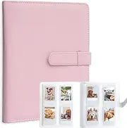 256 Pockets Photo Album for Fujifilm Instax Mini LiPlay 11 9 8+ 8 7S Instant Camera/Mini Link SP-1 Printer, Polaroid Snap SnapTouch PIC-300 Z2300 Mint Zip Instant Camera Printer (Pink)