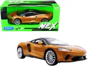 2021 McLaren GT 1/24 Diecast Model Car Gold Metallic Black Top NEX Welly