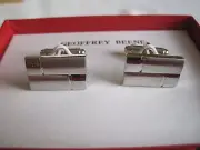 New Geoffrey Beene Two-Tone Silver-Tone Cufflinks, $40 Retail