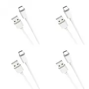 4x Laser Male 1m USB-C 3.1 to USB-A Cable Fast Charging Cord For iPhone 15 White