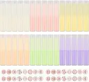 30Pcs Empty Lip Balm Tubes, 4g Capacity Twist up Lip Balm Tubes,Rotatable Colorful Empty Lip Balms Containers with Handmade Stickers for DIY Handmade Lip Sticks,Chapsticks,Solid Perfume (6 Colors