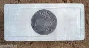 Rabbit bench top mold concrete plaster mould .150 abs plastic 31" x 14" x 2.5"