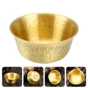 Golden Home Temple Copper Bowl Shower Curtain Hooks Decorative