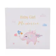 Gibson Gifts Baby Girl Picture Photo Album Keepsake Memory Storage Hardcover
