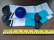 Men's Compression Socks + Massage Ball Feet Foot Care Support Plantar Fasciitis
