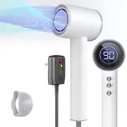 Professional Hair Dryer Blow Dryer, 1600W Ionic Hair Dryer with LED Display&Magn