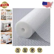 Multi-Functional Clear Shelf Liner Rolls - Anti-Oil, Stain Resistant, Easy-Cut