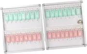 GARENDE Key Storage Box Key Organizer Wall Mount with Key Tag Labels